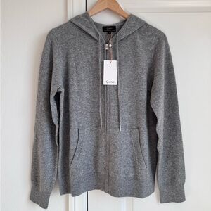 NWT Quince Mongolian Cashmere Full-Zip Hoodie Size M